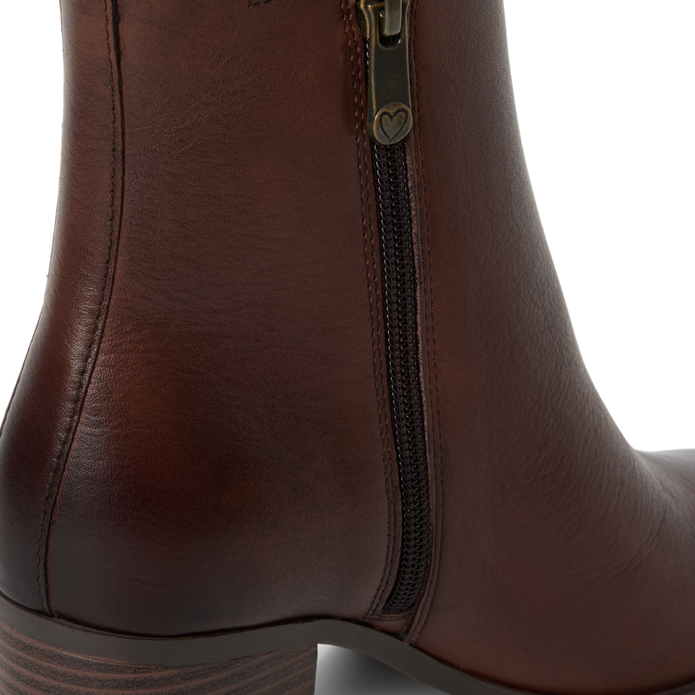 Marco Tozzi – Bottines cuir | Café | 2-25304-47-361