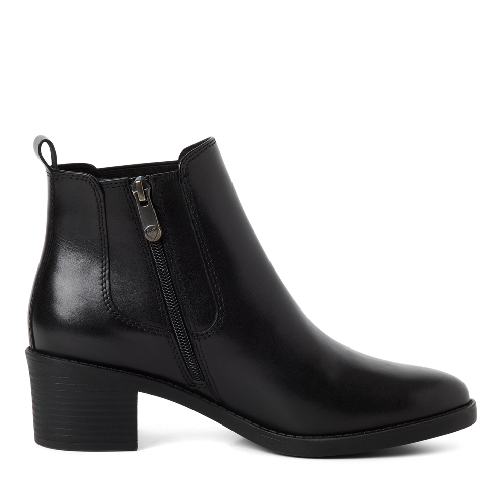 Marco Tozzi – Bottines cuir | Noir | 2-25331-45 001