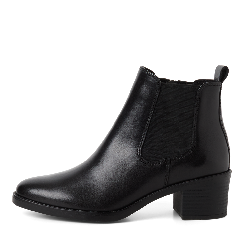 Marco Tozzi – Bottines cuir | Noir | 2-25331-45 001