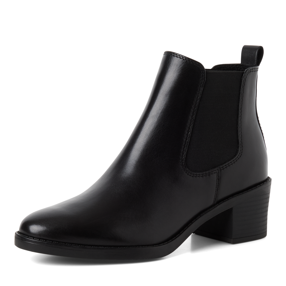 Marco Tozzi – Bottines cuir | Noir | 2-25331-45 001