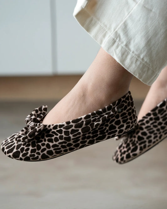 Chaussons ballerines Isotoner | Girafe | 95991