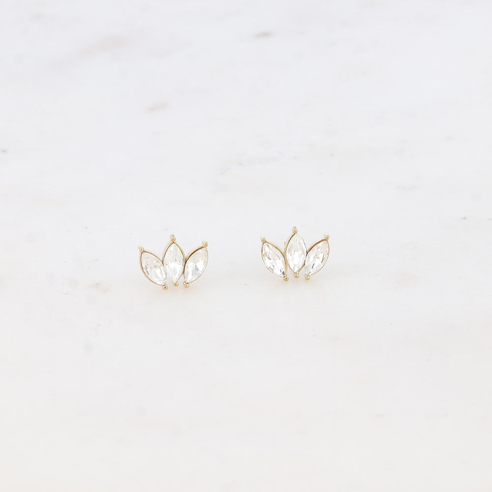 Boucles feuillage cristal | BS1381